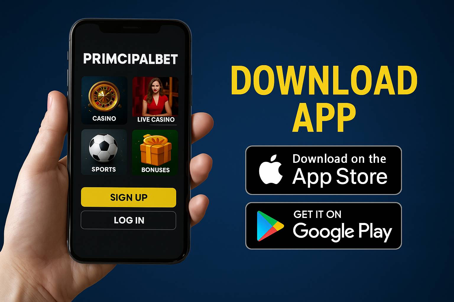 Baixar o PRIMCIPAlBETCassino App